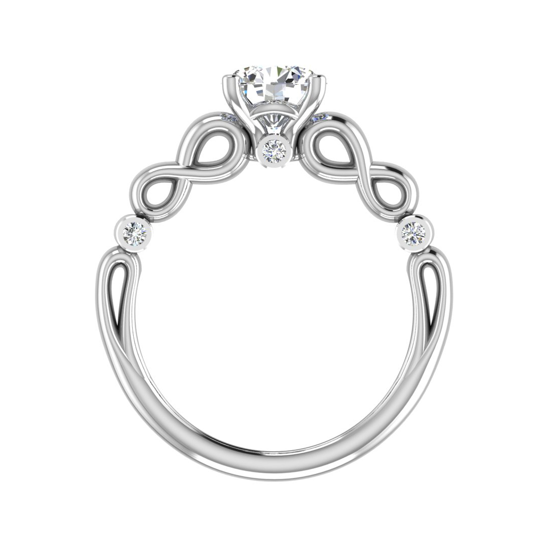 Ellieana Infinity Solitaire Engagement Ring